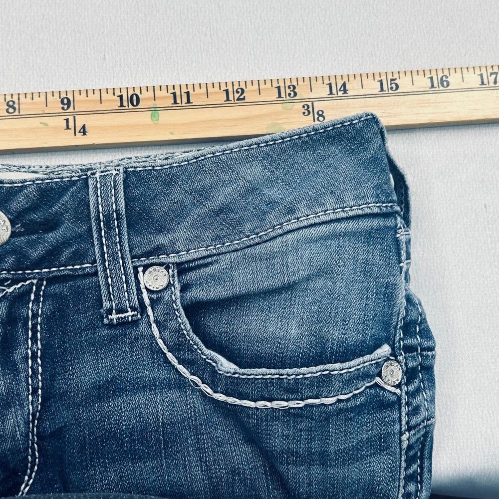 Ariat REAL Denim Jeans Womens 29R Mid Rise Straight Leg Western Cowgirl Rodeo - Picture 11 of 16